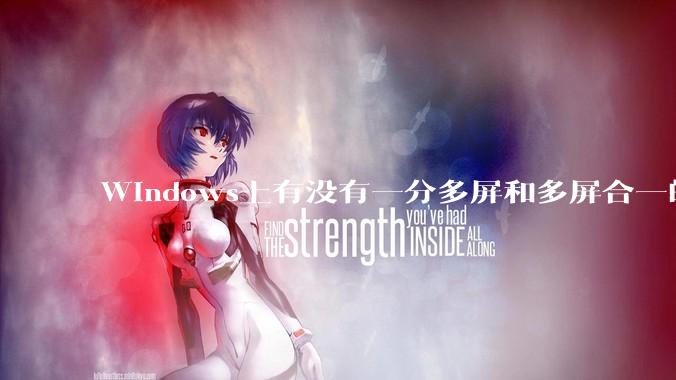 Windows上有没有一分多屏和多屏合一的软件？