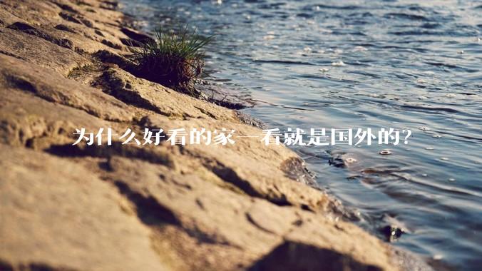 为什么好看的家一看就是国外的？